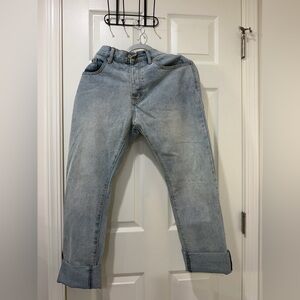 MNML Light Wash Straight Jeans